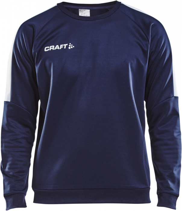 Craft - Progress R-Neck Sweather Youth - Navy blue & white