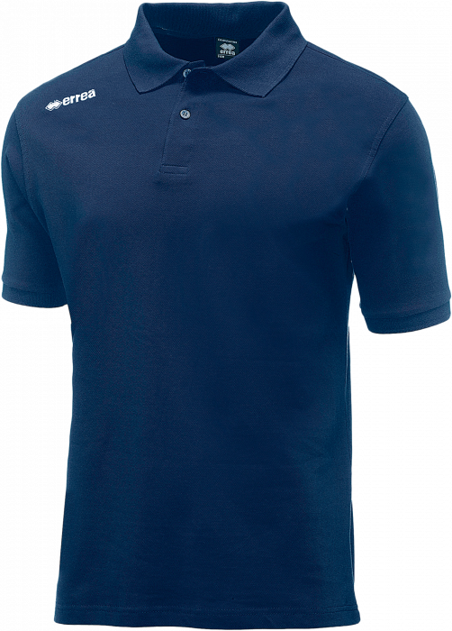 Errea - Team Colours Polo - Navy Blue & blanc