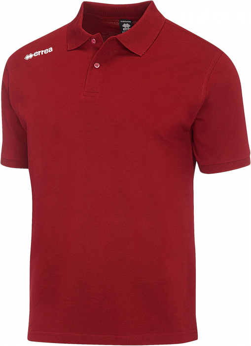 Errea - Team Colours Polo - Bordeaux & wit