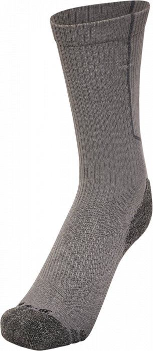 Hummel - Pro Training Socks Low - Steel Grey & weiß