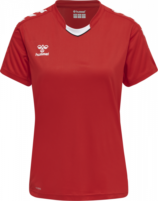 Hummel - Core Xk Poly Jersey Women - True Red & vit