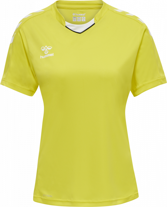 Hummel - Core Xk Poly Jersey Women - Blazing Yellow & weiß