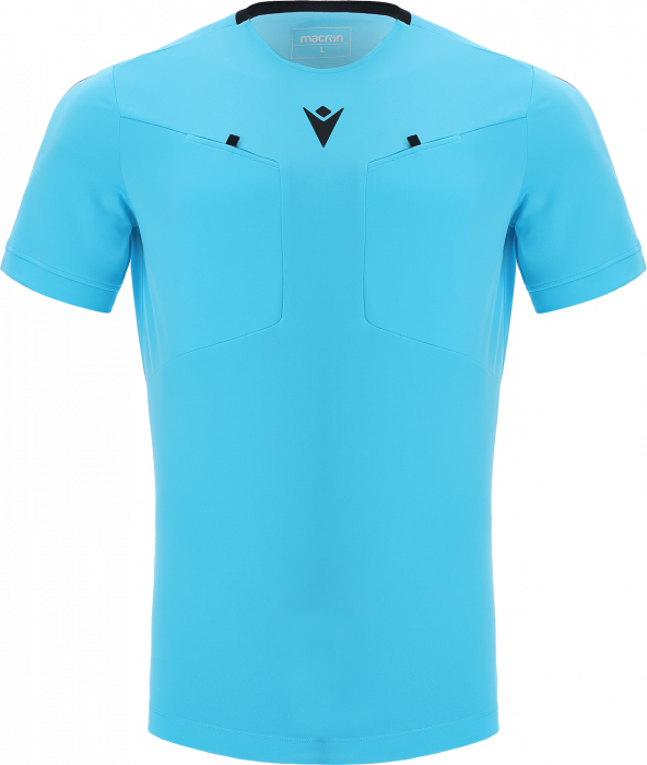 Macron - Frisk Referee Jersey - Neon Sky Blue & black