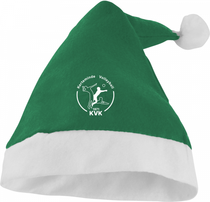 Sportyfied - Kerteminde Volleyball Santa Hat - Green & white